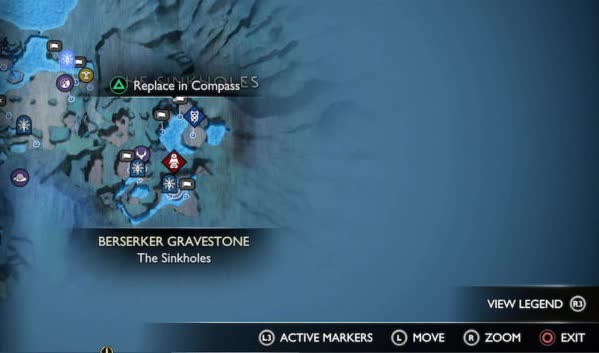 Второе надгробие берсерков в Ванахейме в God of War Ragnarok