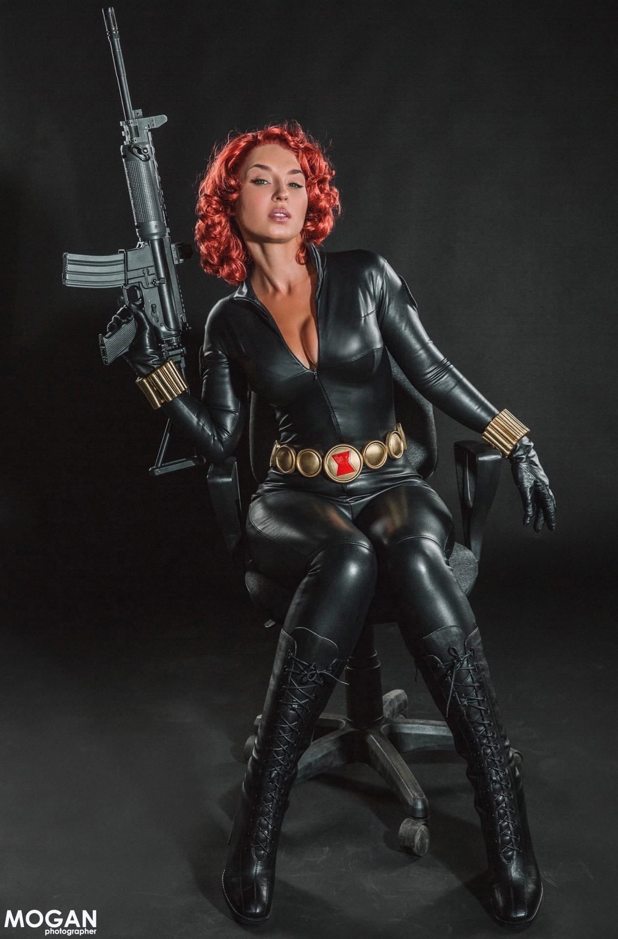 Косплей на Чёрную Вдову (Black Widow) из Marvel