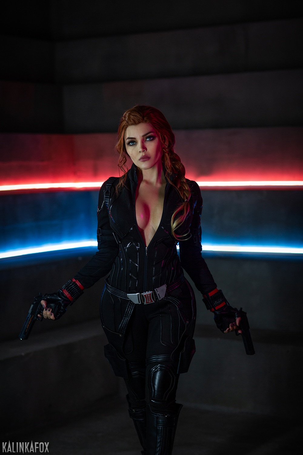Косплей на Чёрную Вдову (Black Widow) из Marvel