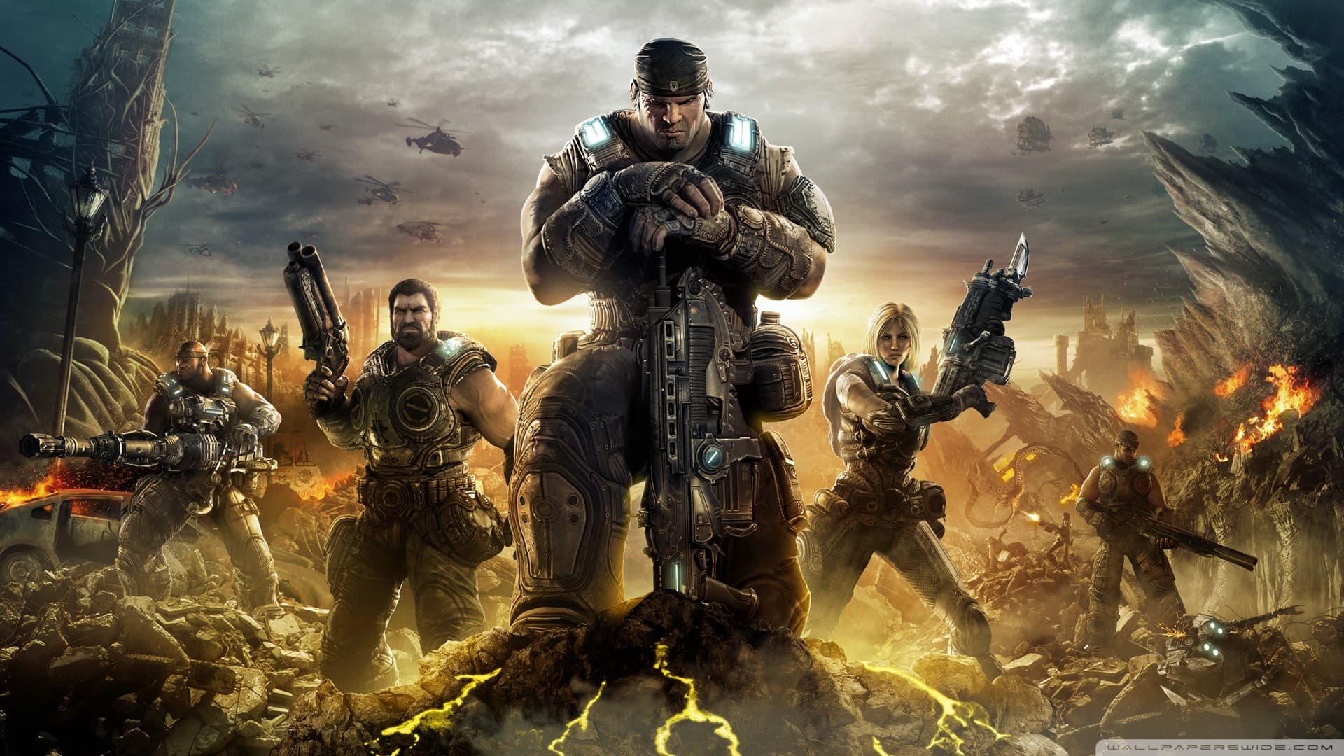 Маркус Феникс и его отряд в фильме «Gears of War»