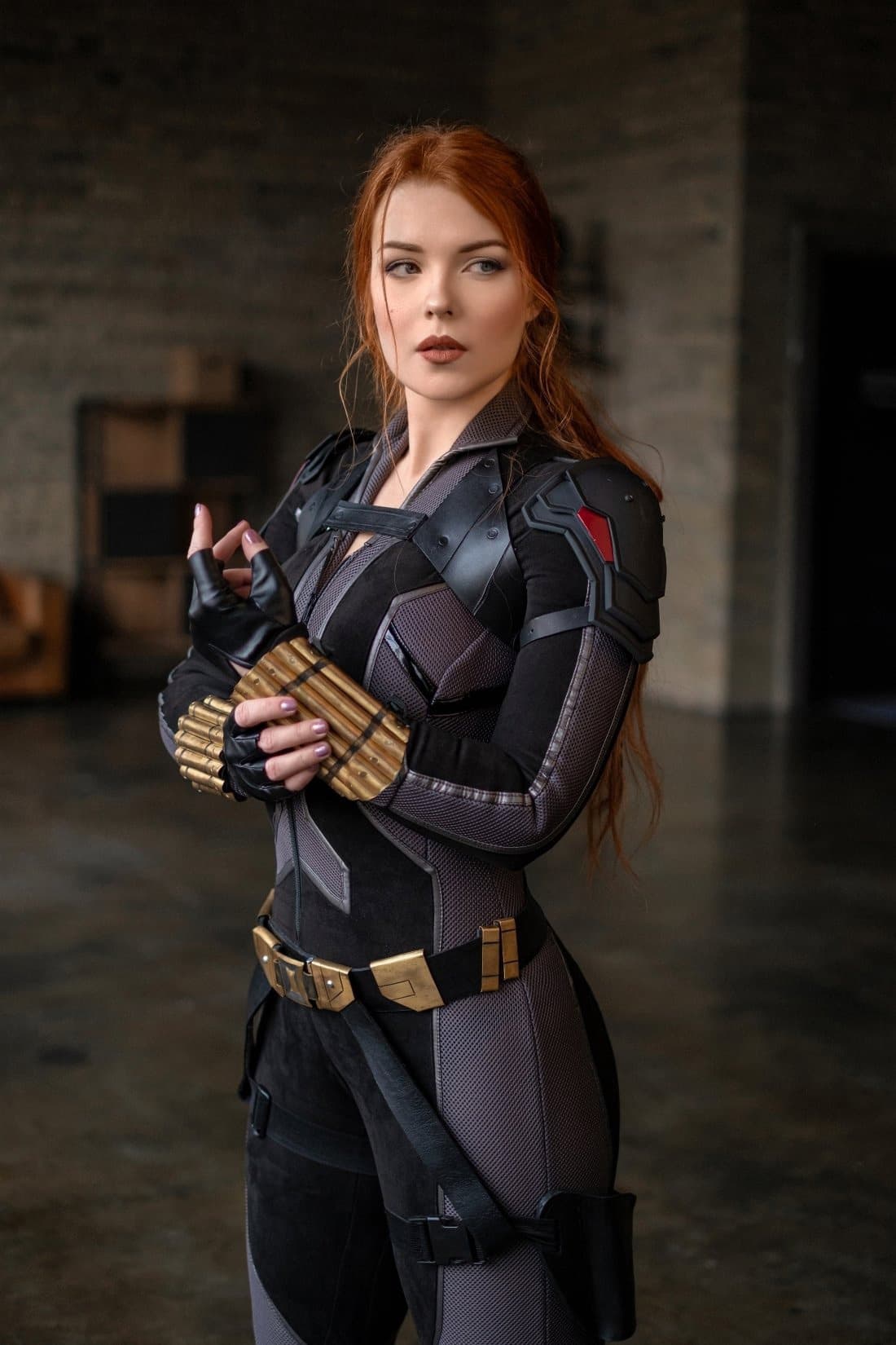 Косплей на Чёрную Вдову (Black Widow) из Marvel