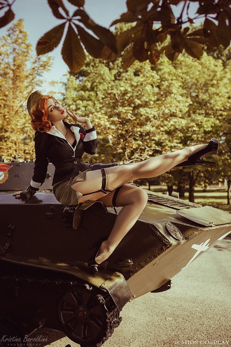 Косплей на Чёрную Вдову (Black Widow) из Marvel