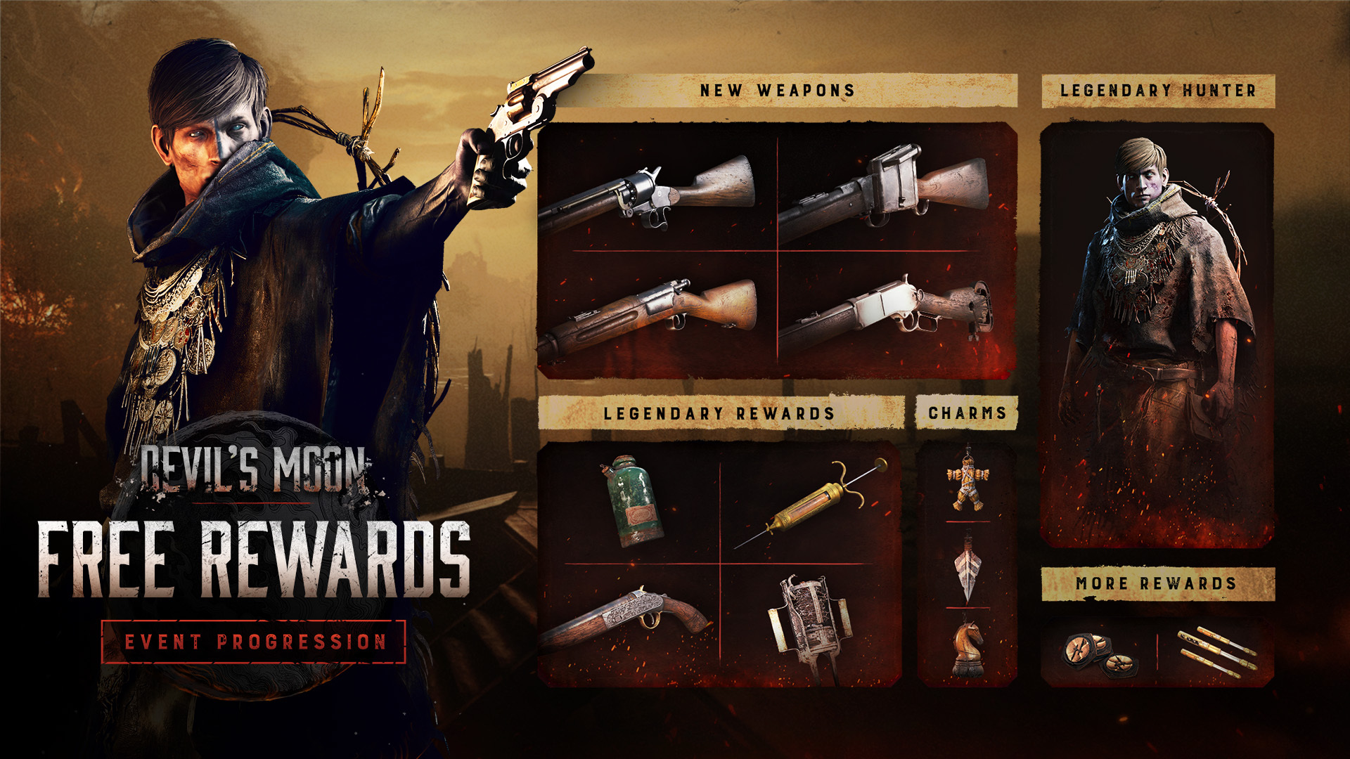 Подробности боевого пропуска Devil's Moon для Hunt Showdown