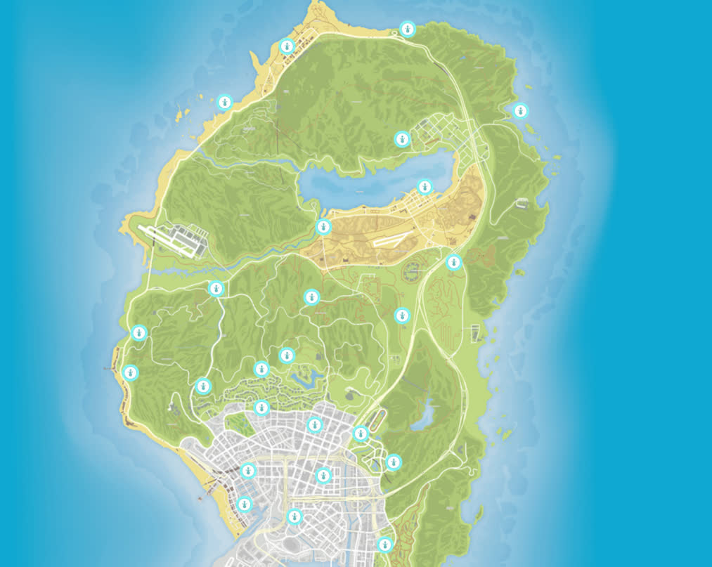 Все снеговики в GTA Online — 25 снеговиков на карте