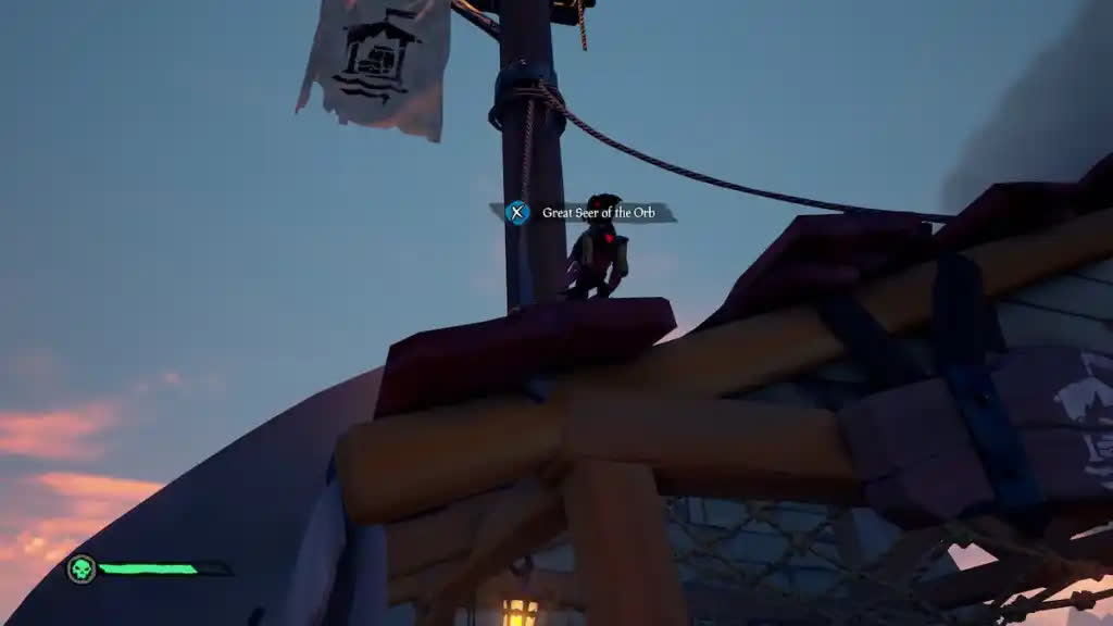 Фонарь заснеженного корабля в Sea of ​​Thieves