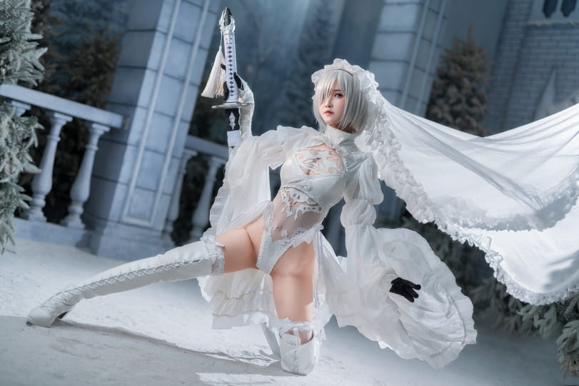 Косплей на 2B из NieR: Automata 