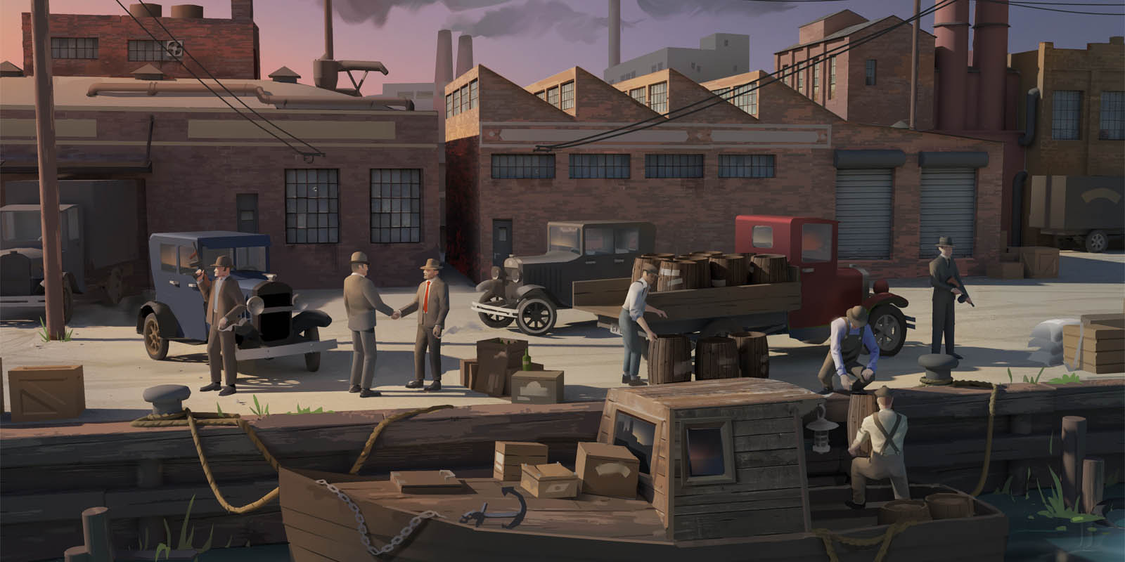 City of Gangsters – симулятор управления мафией раздают в EGS