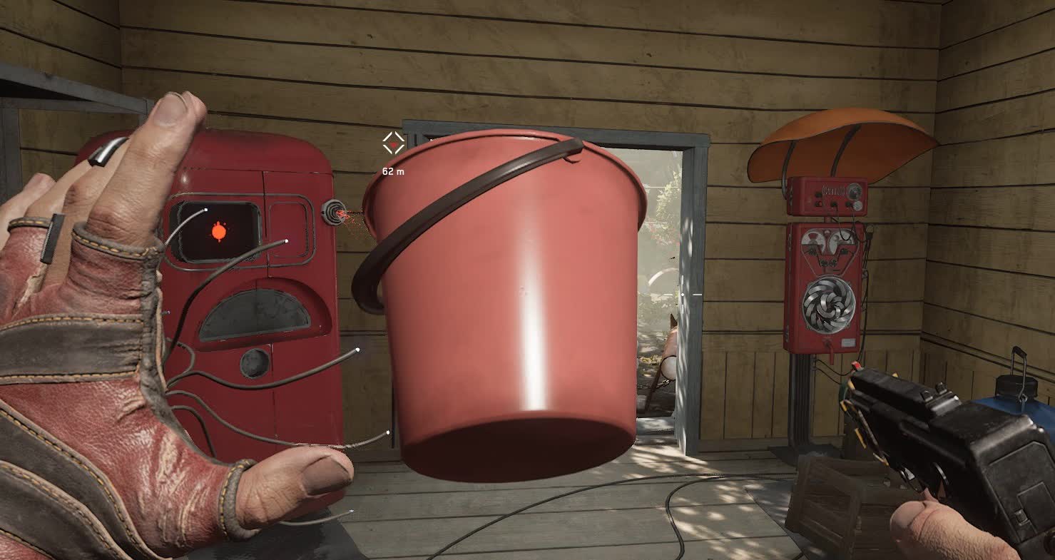 Как бросать предметы в Atomic Heart