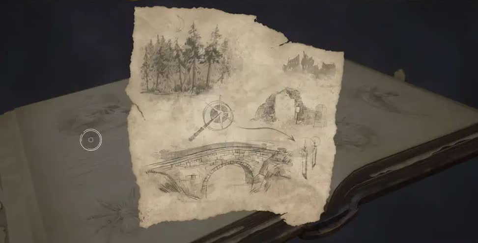 Призрак нашей любви в Hogwarts Legacy — карта с парящими свечами
