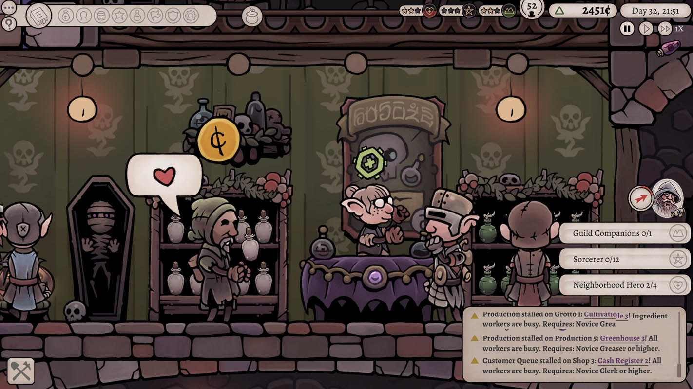 Potion Tycoon – вышел симулятор управления алхимической лавкой