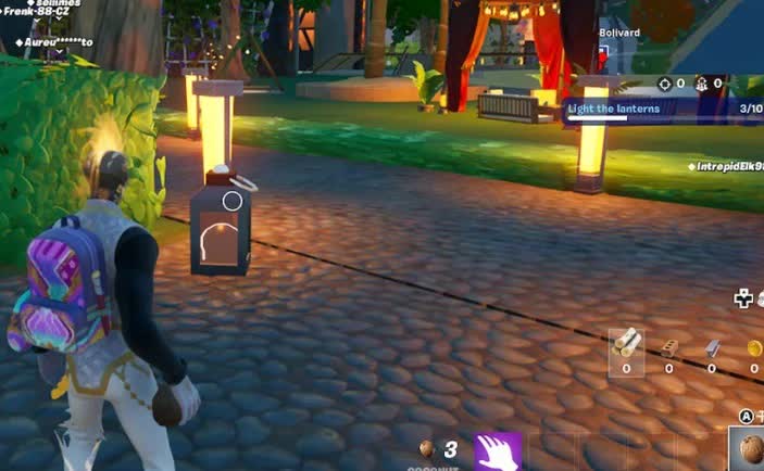Как найти все фонари на острове Lantern Fest Tour в Fortnite - четвертый фонарь