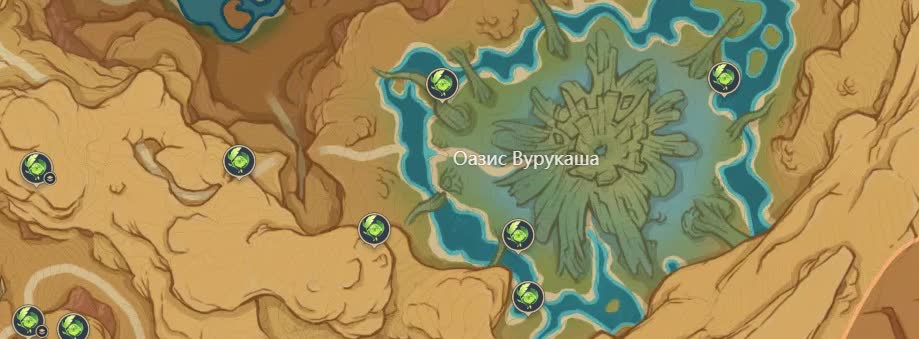 Все дендрокулы в Царстве Фарахкерт в Genshin Impact 3.6