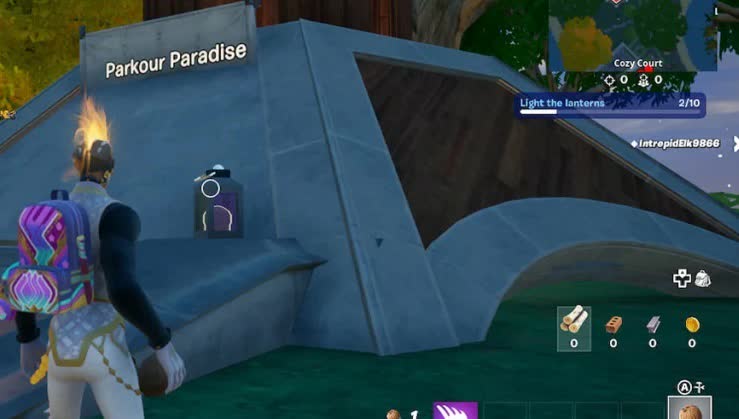 Как найти все фонари на острове Lantern Fest Tour в Fortnite - третий фонарь