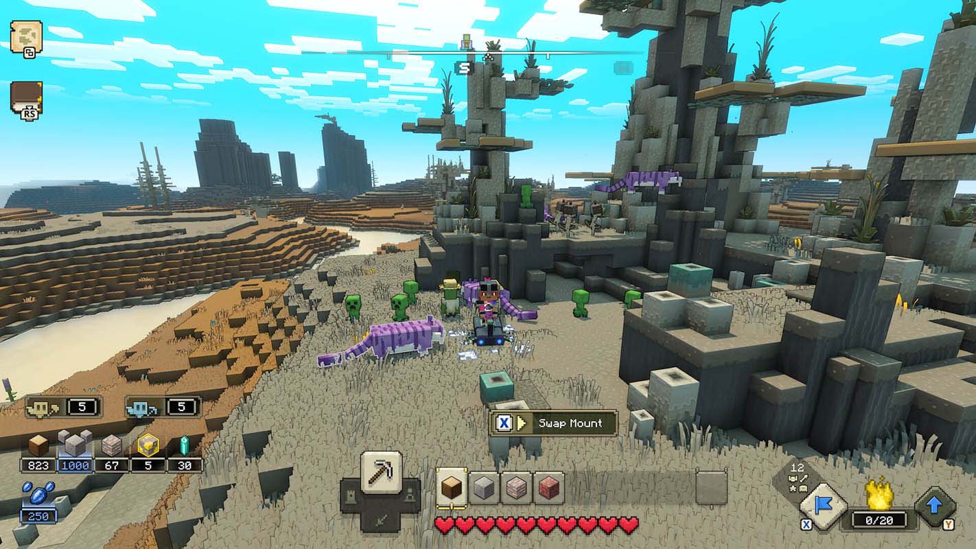 Стратегия Minecraft Legends вышла на консолях и ПК