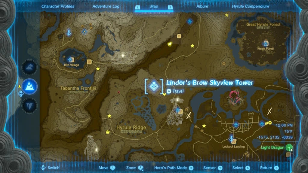 Где найти забытый храм в The Legend of Zelda Tears of the Kingdom