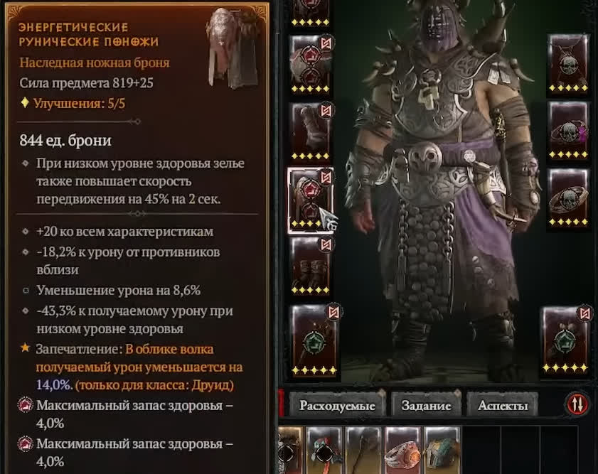 Лучшая броня для Друида в Diablo 4