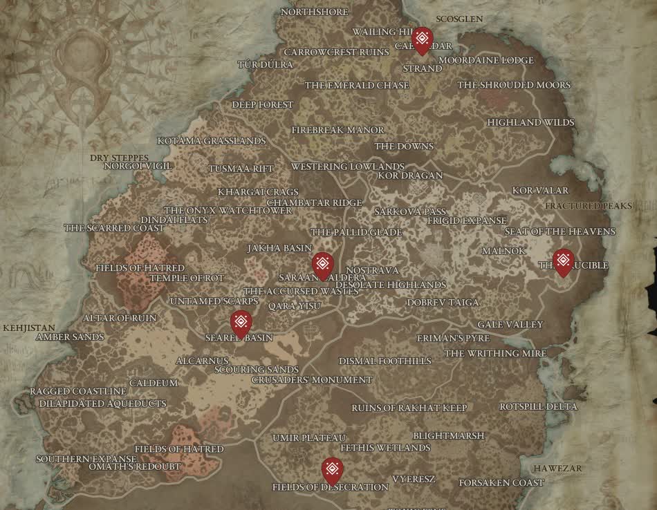 Таймеры всех мировых боссов в Diablo 4 и где их найти