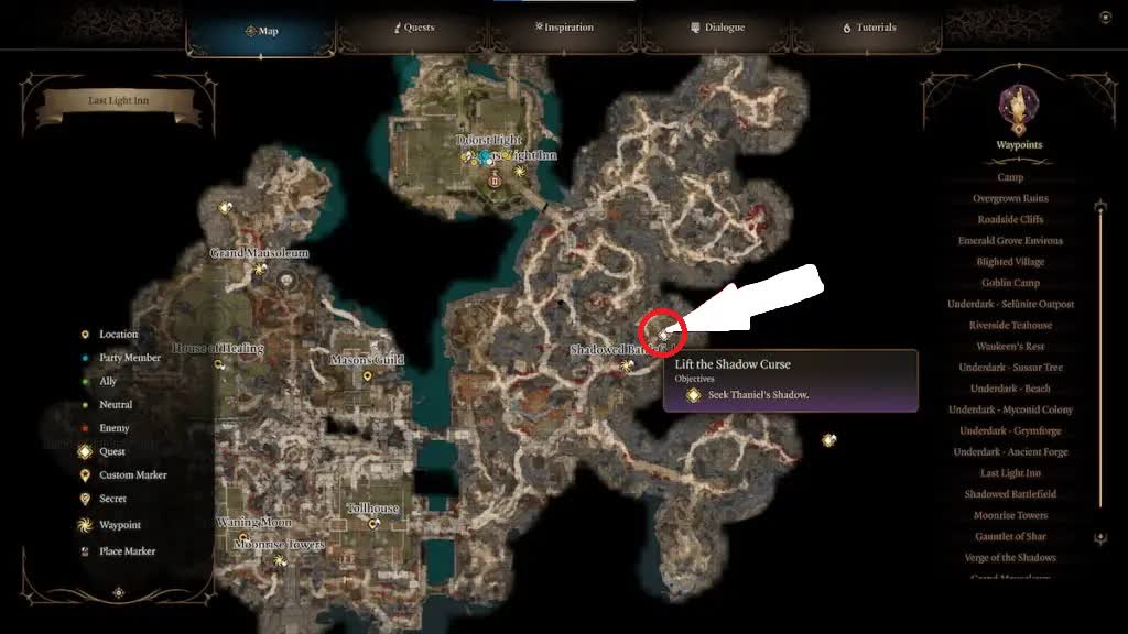 Где найти тень Таниэля в Baldur’s Gate 3