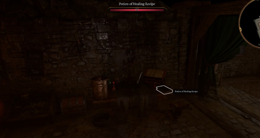 Где найти рецепт зелья исцеления в Baldur’s Gate 3