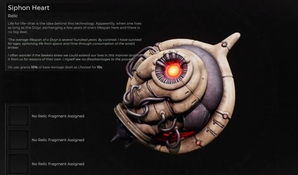 Лучшие реликвии для лечения в Remnant 2 - Сифонное сердце