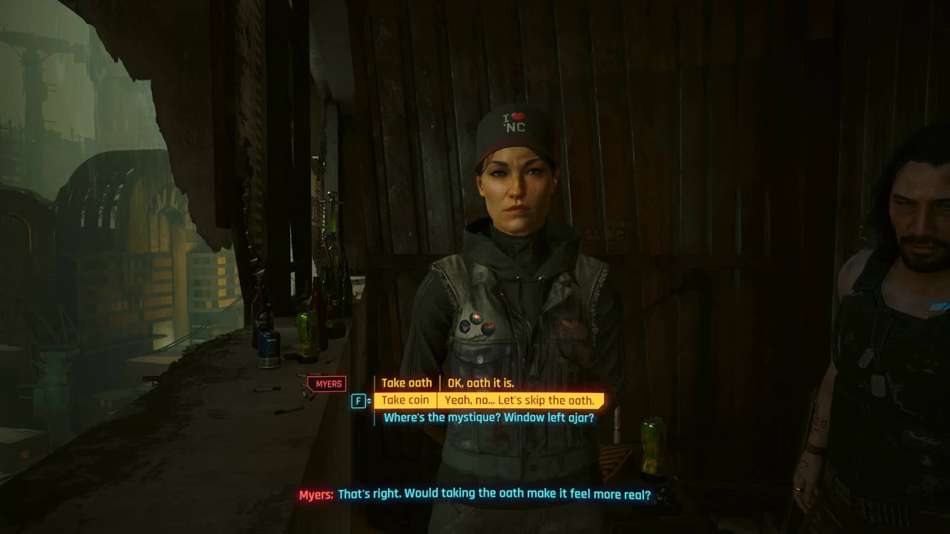 Что будет, если не приносить присягу президенту НСША в Cyberpunk 2077: Phantom Liberty