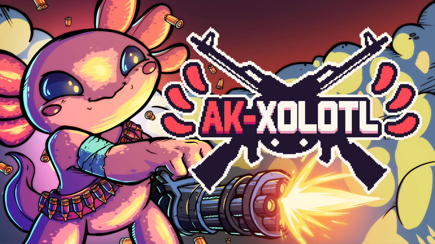 Вышел AK-xolotl – роуглайт-шутер про боевых аксолотлей