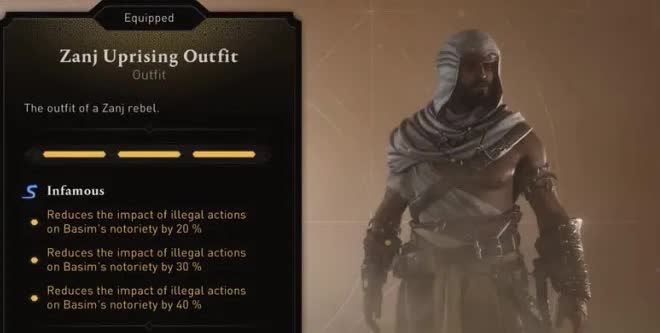 Костюм (экипировка) Восстание Занджа в Assassin’s Creed Mirage (Zanj Uprising Outfit)