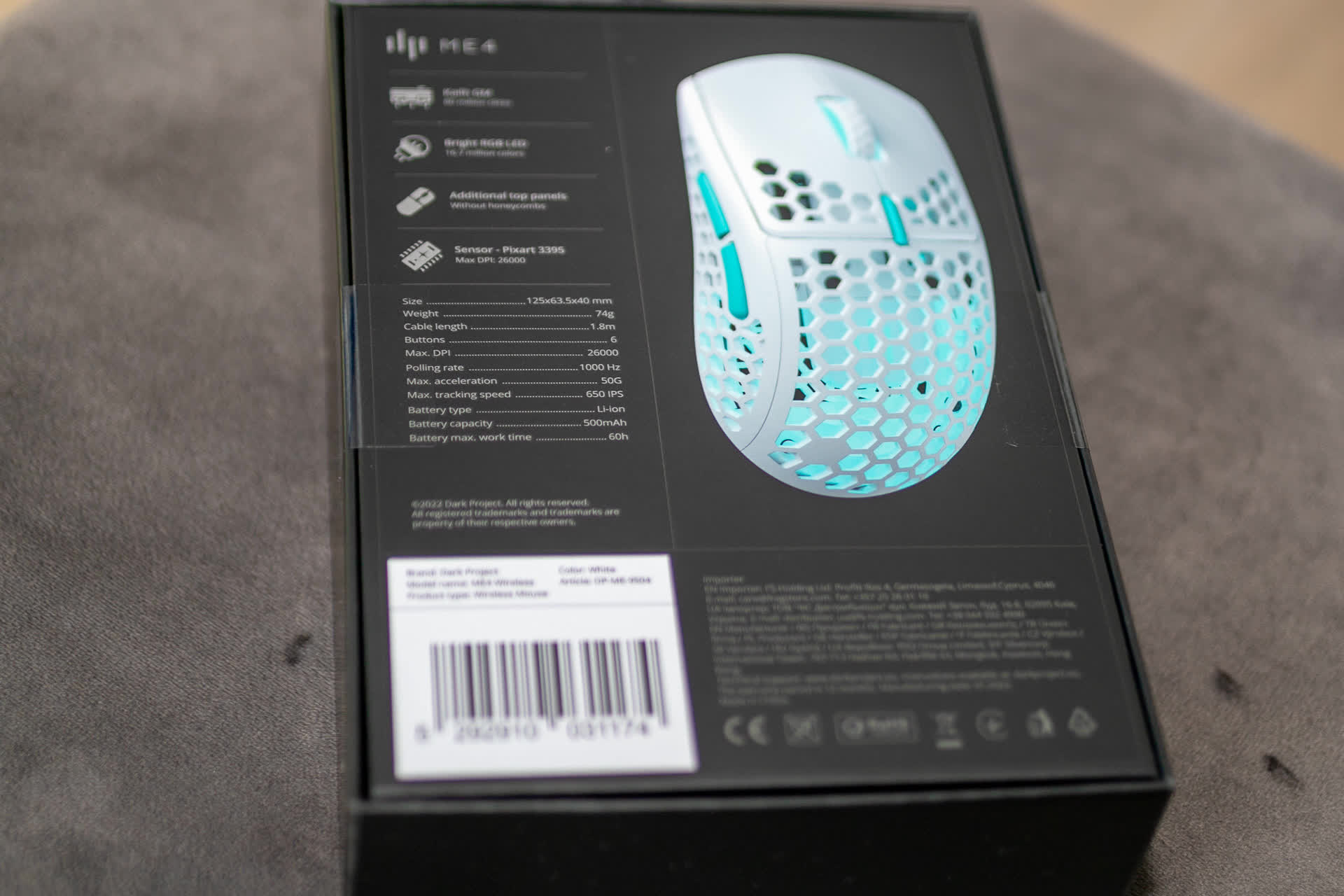 Обзор геймерской мышки Dark Project ME4 Wireless