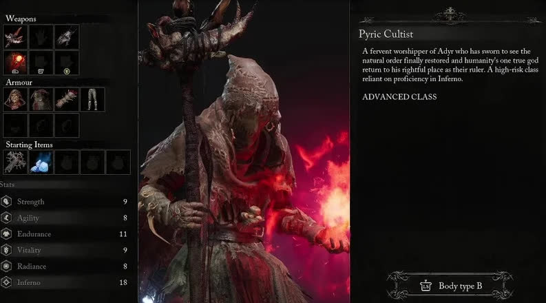 Культист Пирика, Огненный Культист (Pyric Cultist) в Lords of the Fallen