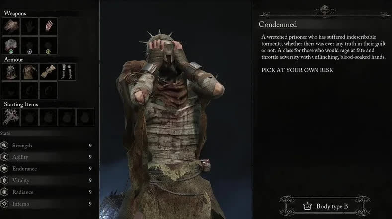 Осужденный (Condemned) в Lords of the Fallen