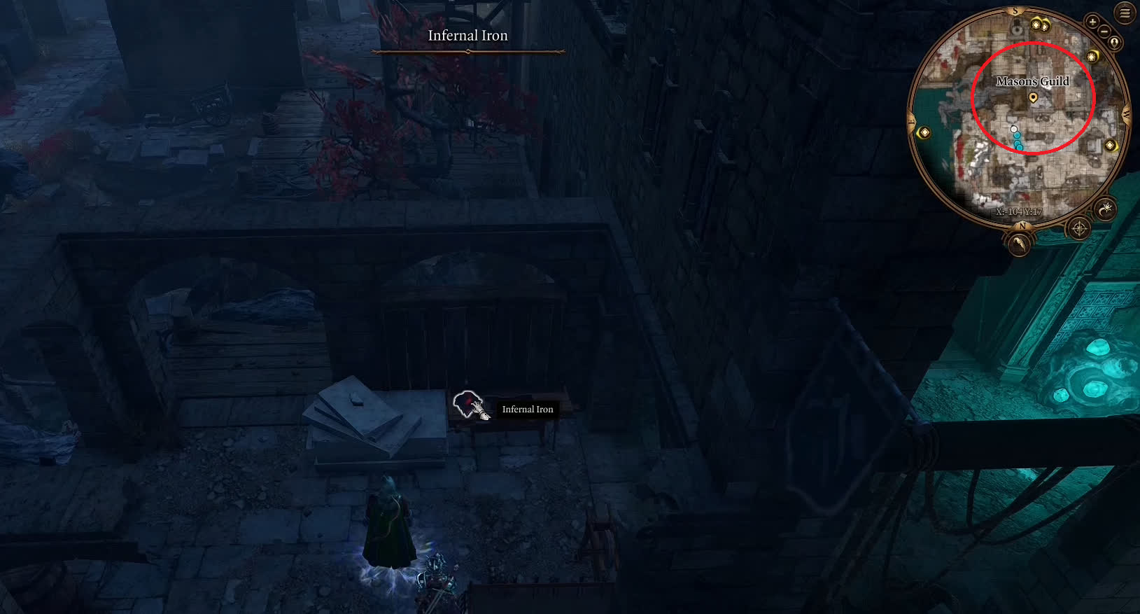 Адское железо в Рейтвинской гильдии каменщиков в Baldur's Gate 3
