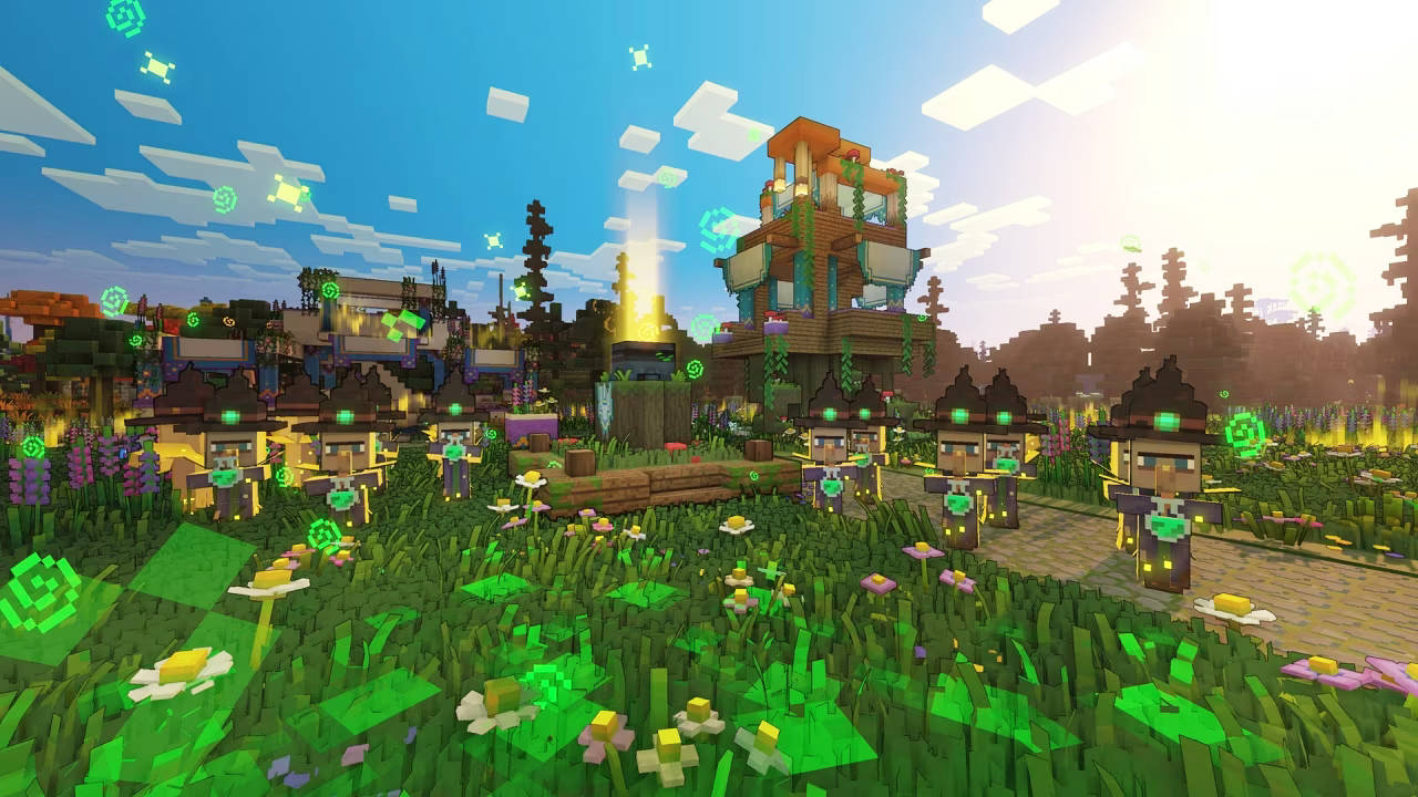 Обновление ввело в Minecraft Legends ездовых лягушек и ведьм