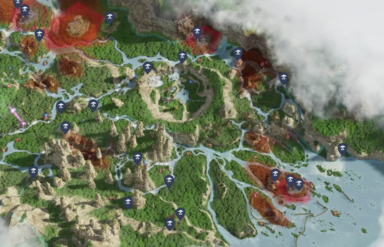 Споровики колокольчатых в Avatar: Frontiers of Pandora — где найти, как повысить здоровье