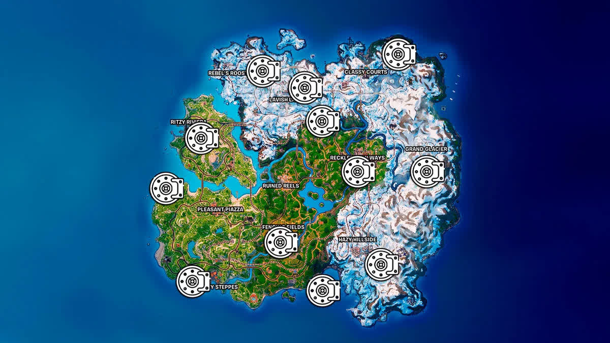 Все 12 хранилищ в Fortnite в 1 сезоне 5 главы — где найти, карта