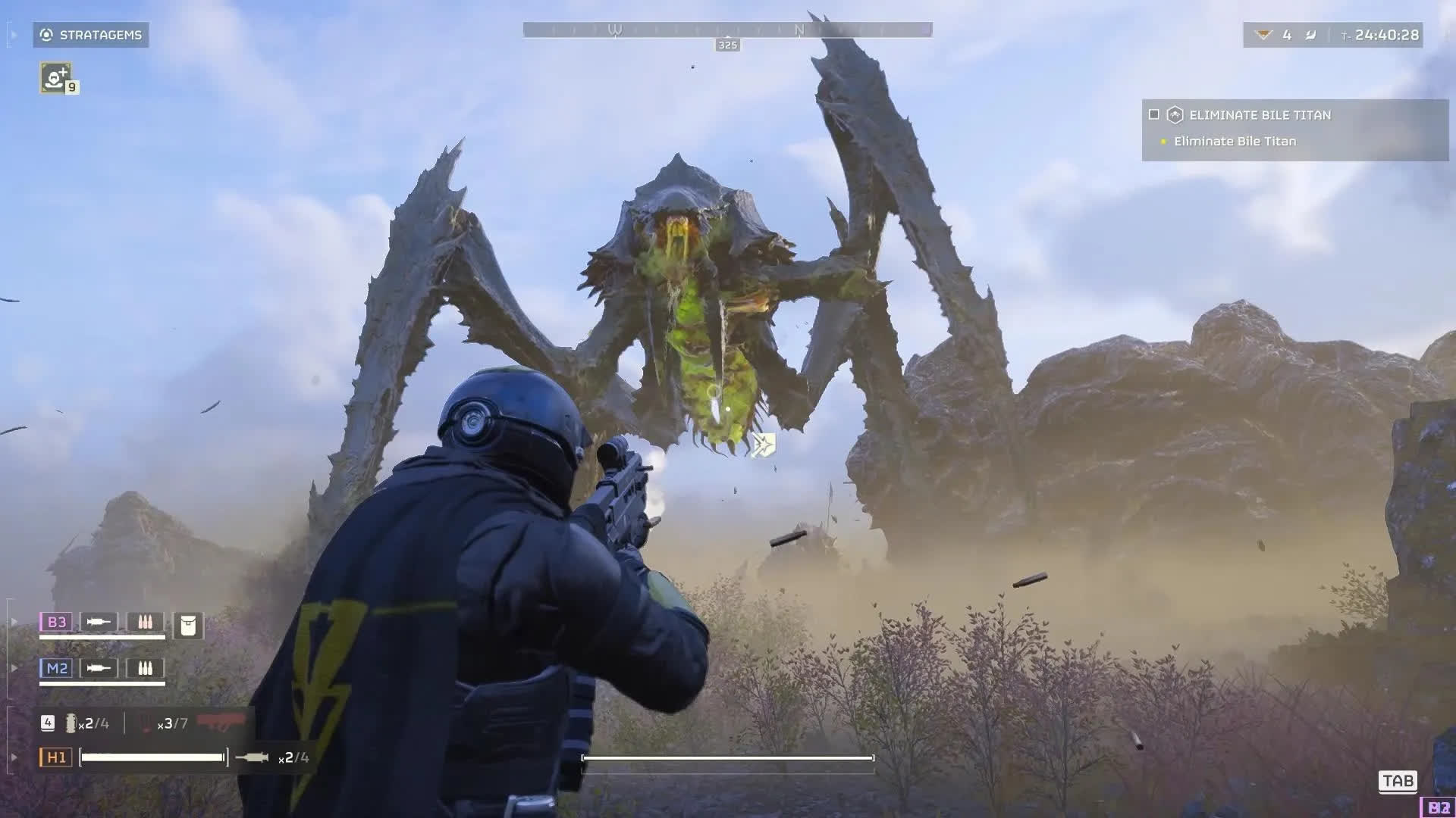Уязвимости Желчного Титана в Helldivers 2 — куда стрелять?