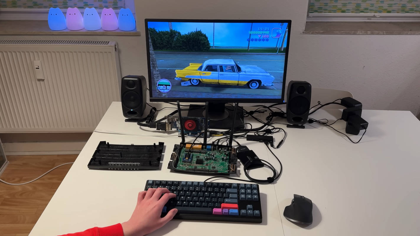 В Grand Theft Auto: Vice City смогли сыграть на роутере