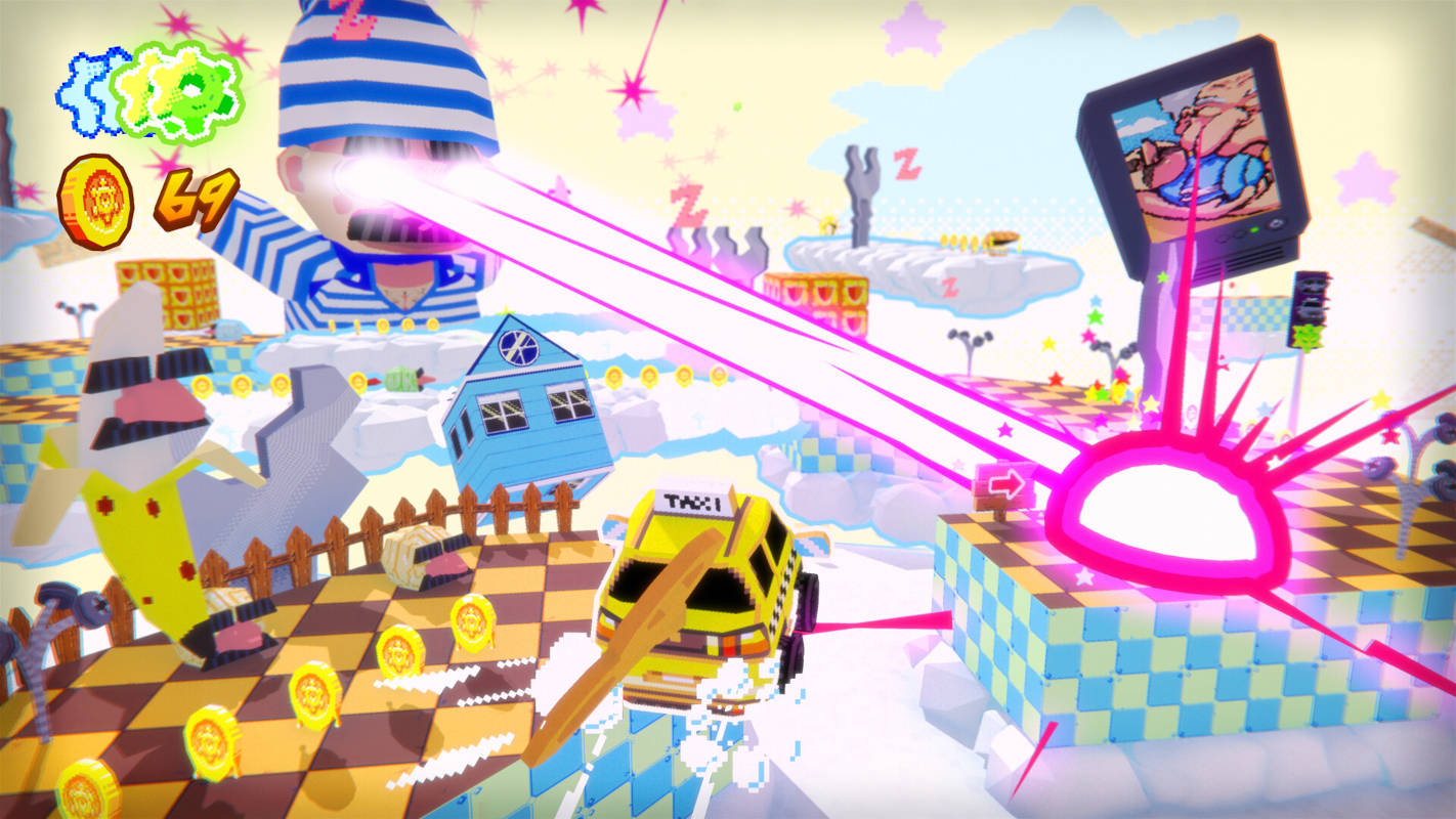 В апреле выйдет Yellow Taxi Goes Vroom – ретро-платформер про такси