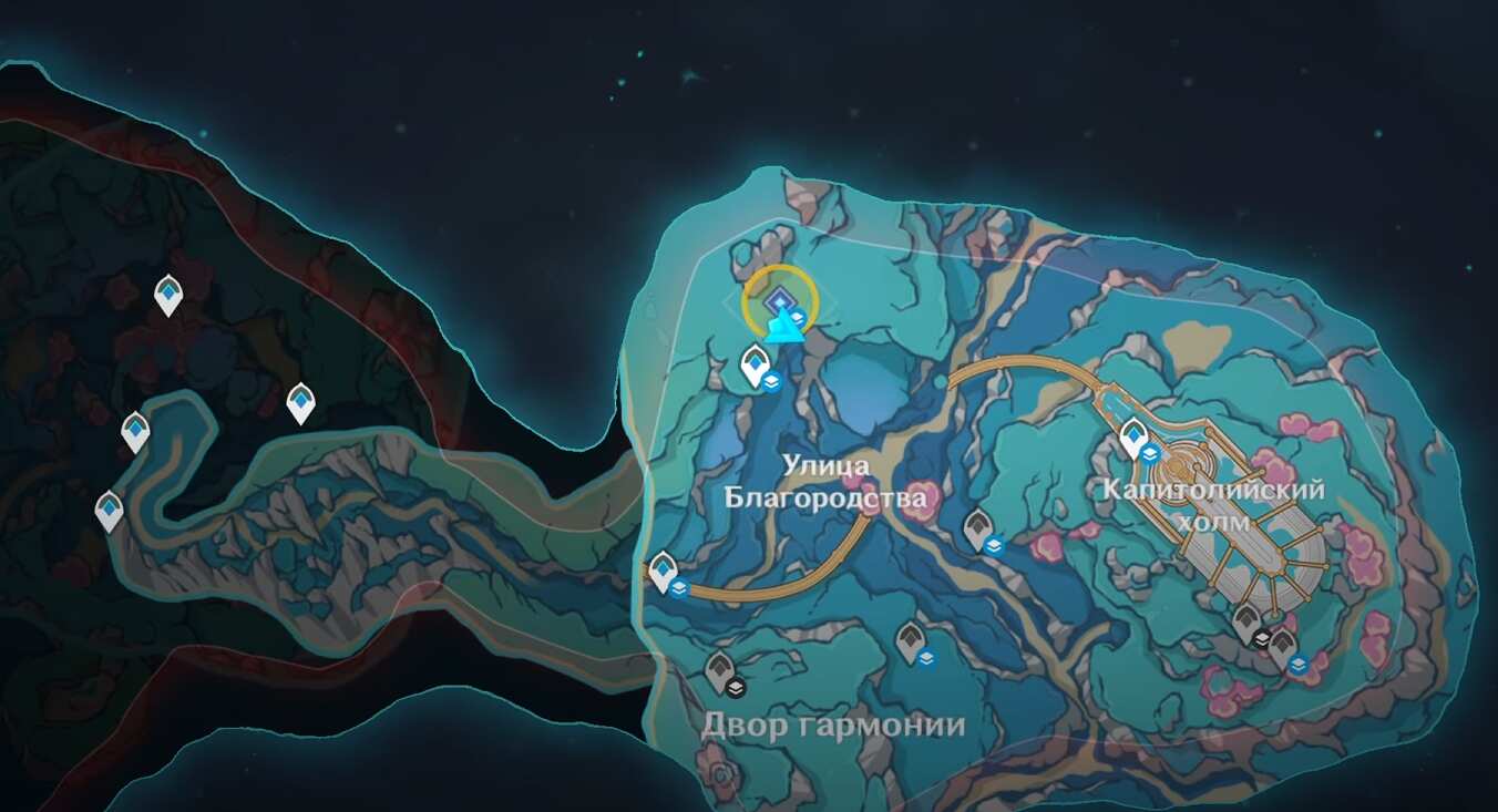 Верните фантом птицы на место Genshin impact 4.6 — Восстановление золотого пути 1