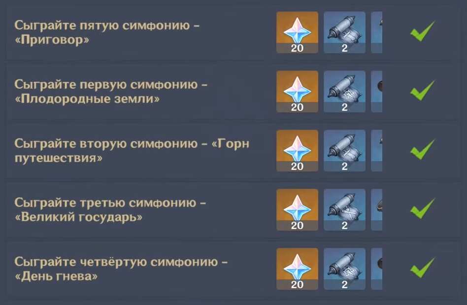 Как получить камни истока (примогемы) за симфонии в Genshin Impact