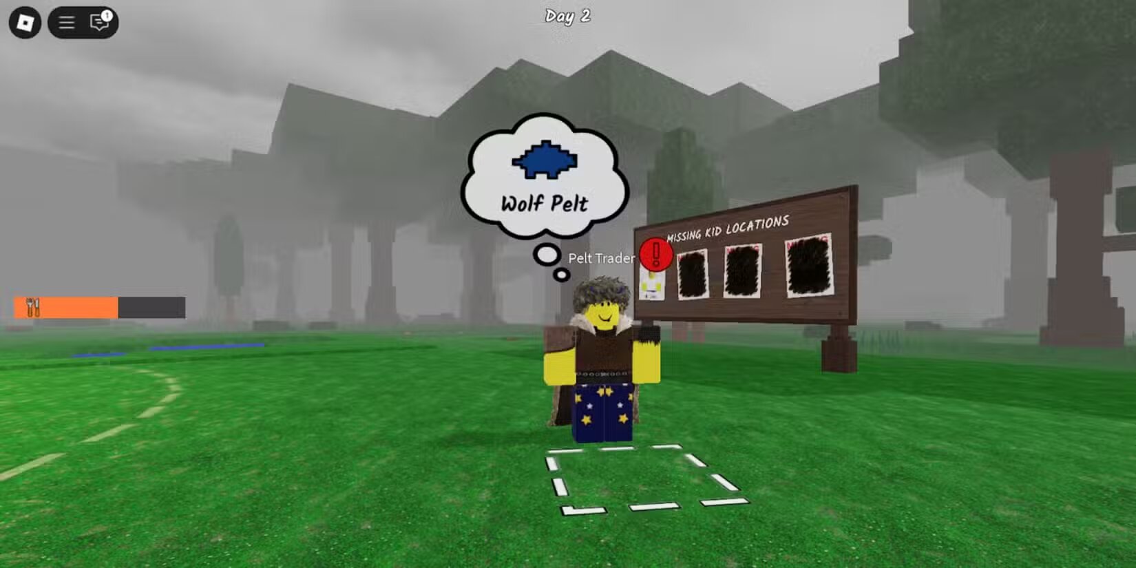 Все про торговца шкурами в Roblox 99 Nights in the Forest