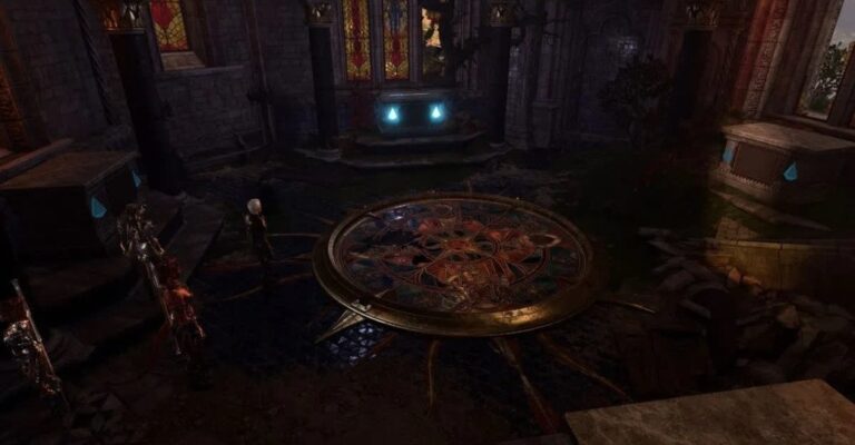Головоломка с витражами в обители Розиморн в Baldur’s Gate 3