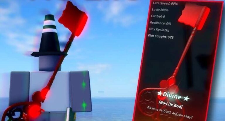 No-Life Rod в Roblox Fisch — как получить ноулайф удочку