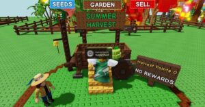 Летний ивент Summer Harvest в Роблокс Вырасти Сад