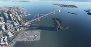 В Microsoft Flight Simulator появился Годзилла