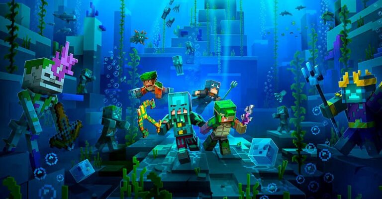 Вышло подводное дополнение Hidden Depths для Minecraft: Dungeons