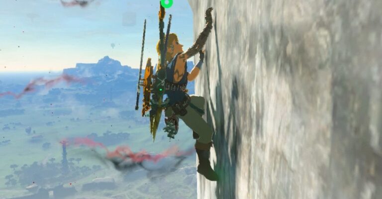 Как лазить по мокрым стенам в TLoZ Tears of the Kingdom