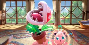 Растение-пиранья хочет укусить вас в Super Smash Bros