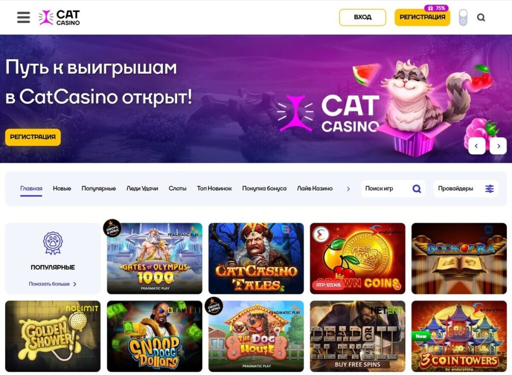 онлайн казино catcasino