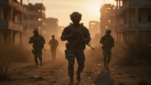 Tactical squad navigating expanded conflict zone in Gray Zone Warfare update