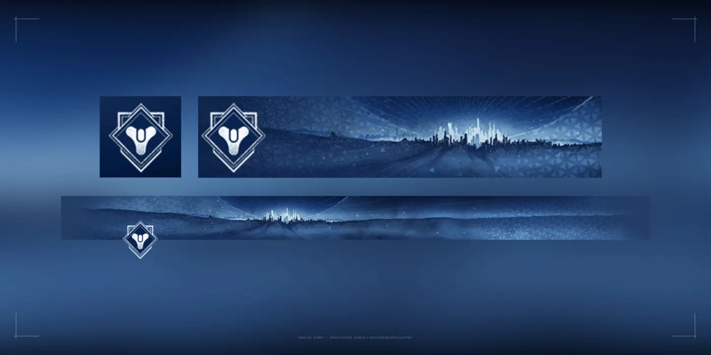 Gloriabundus emblem from Destiny 2 featuring a blue gradient background.